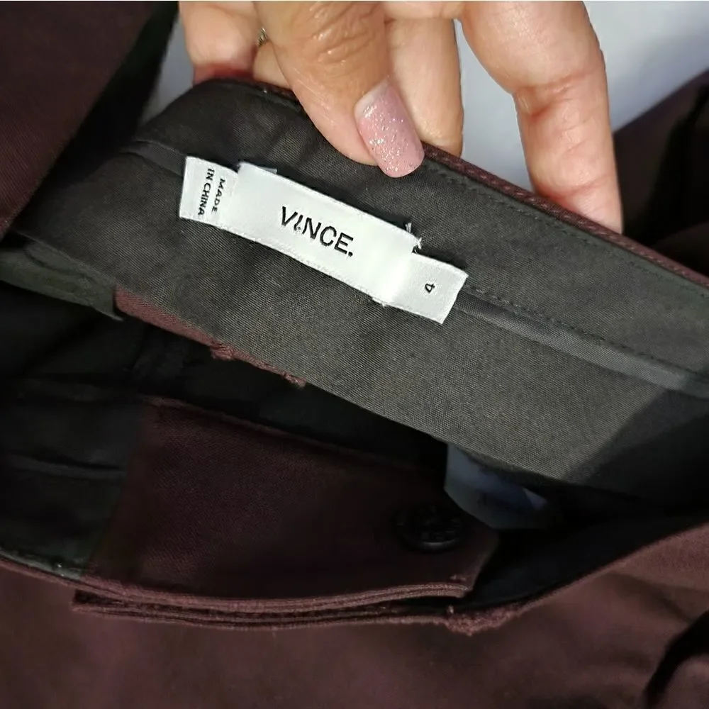Vince High-w Wool Blend Pants 4